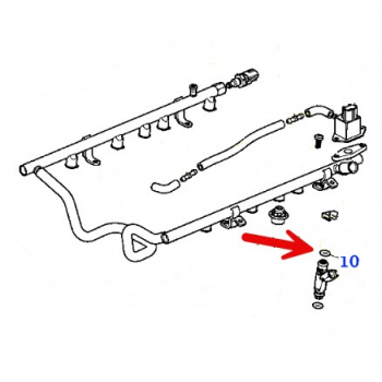 O-RING, UPPER FOR FUEL INJECTOR  C2C19756